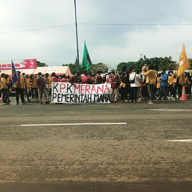 Aliansi Semarak Menggelar Aksi G30STWK, Merespon Pelemahan KPK